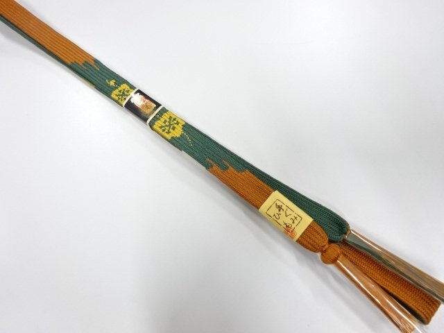 JAPANESE KIMONO / UNUSED KOREI HAND-TIED OBIJIME